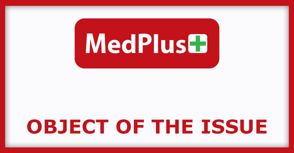 MedPlus IPO
Object Issue