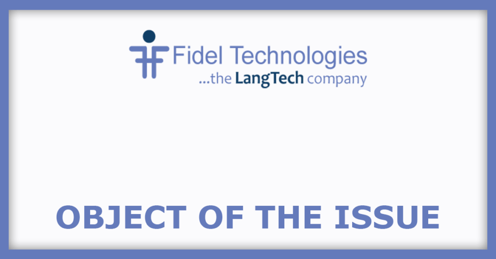 Fidel Softech IPO
Object Of The Issue