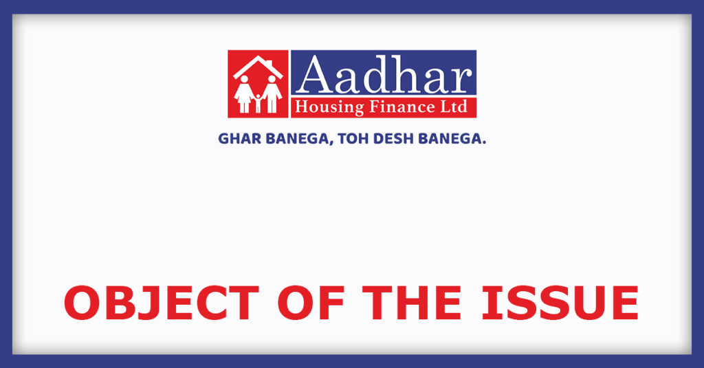 Aadhar Housing Finance IPO
Object of the Issue Object