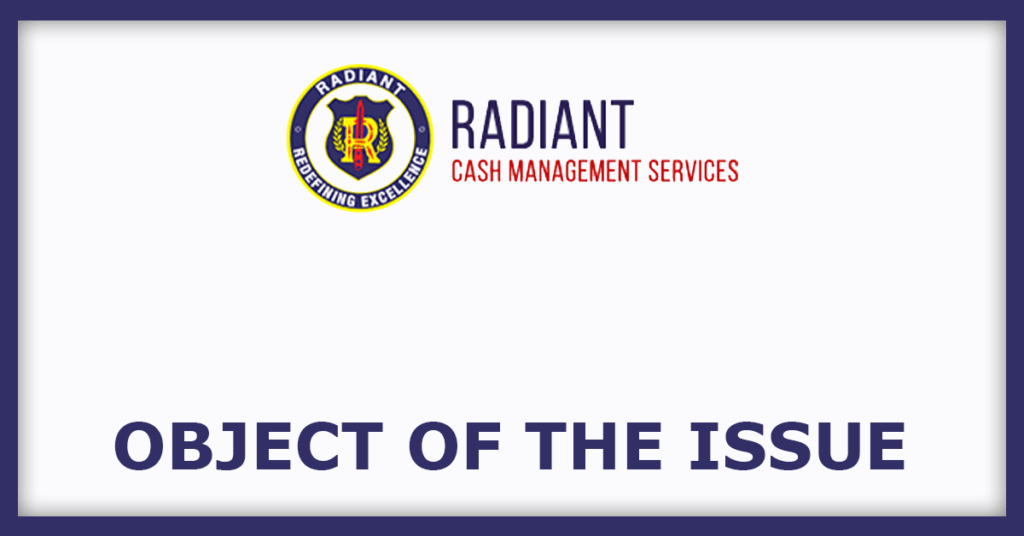 Radiant CMS IPO
Object of the issue