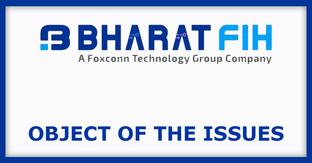 bharat FIH IPO
Object of the Issues