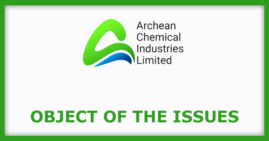 Archean Chemical IPO
Issue Object