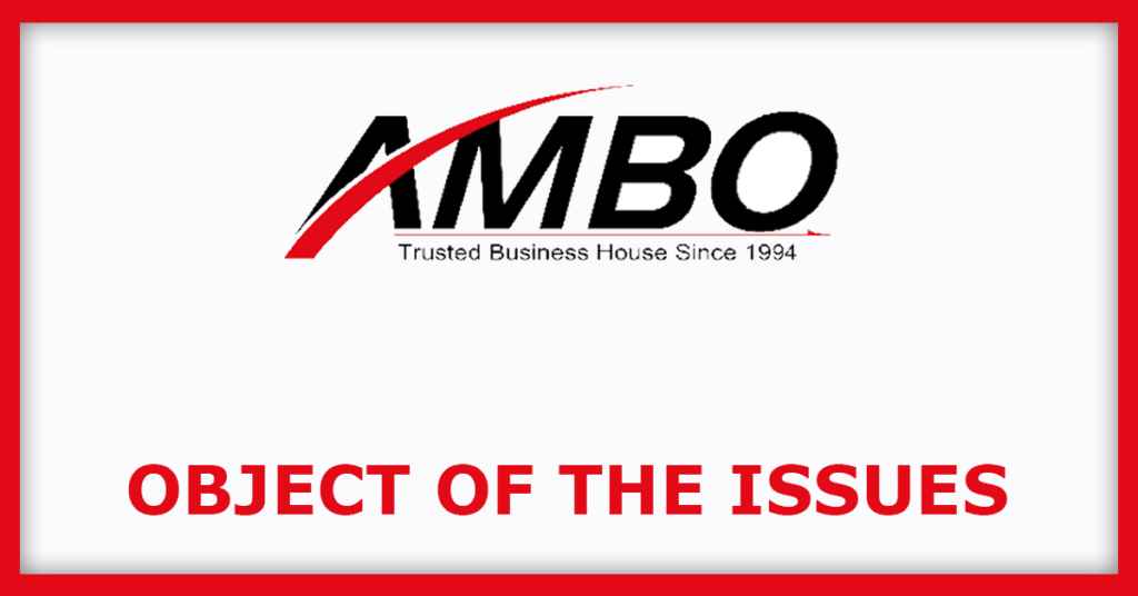 AMBO Agritec IPO
Issue Object