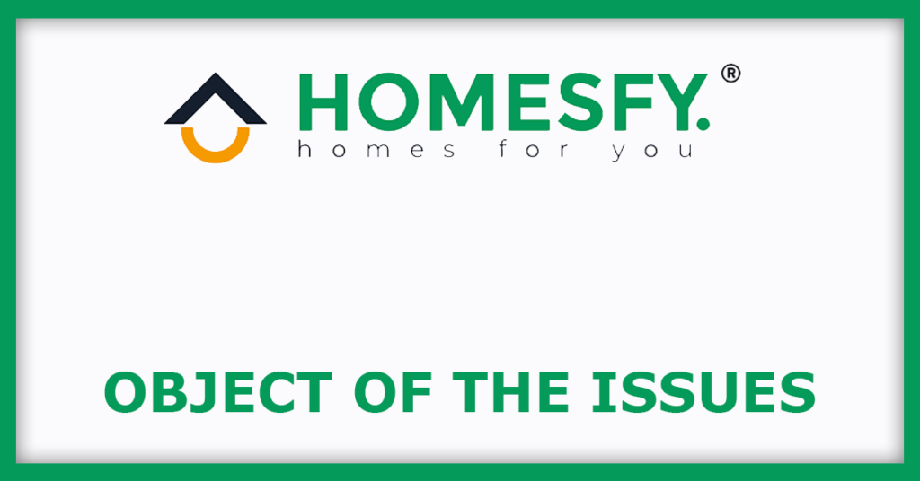 Homesfy Realty IPO
Issue Object