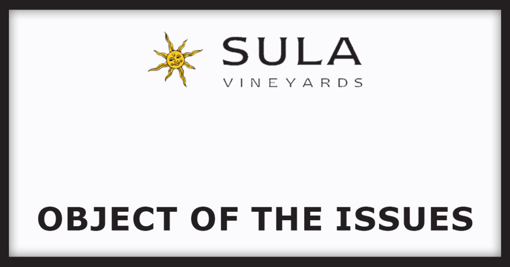 Sula Vineyards IPO
Issue Object