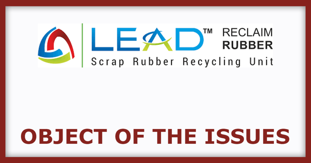 Lead Reclaim and Rubber Products IPO
Issue Object