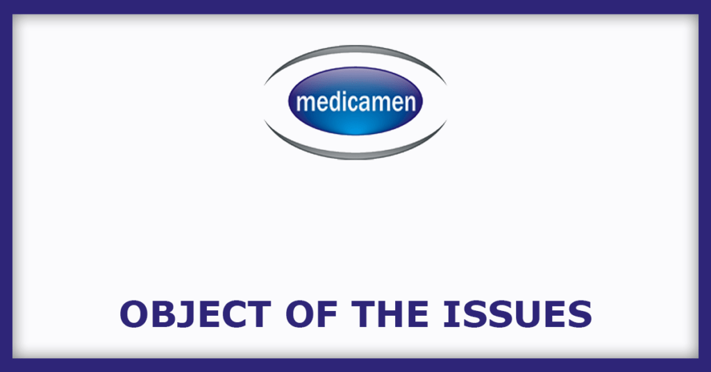 Medicamen Organics IPO
Object of the Issues