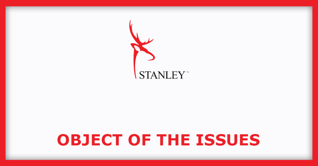 Stanley Lifestyles IPO
Object of the Issues