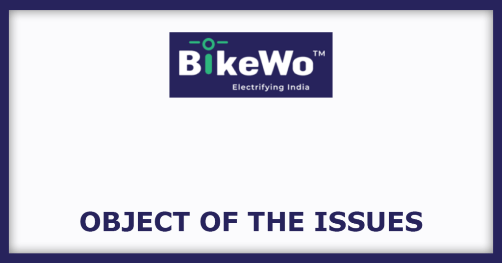 BikeWo GreenTech IPO
Object of the Issues