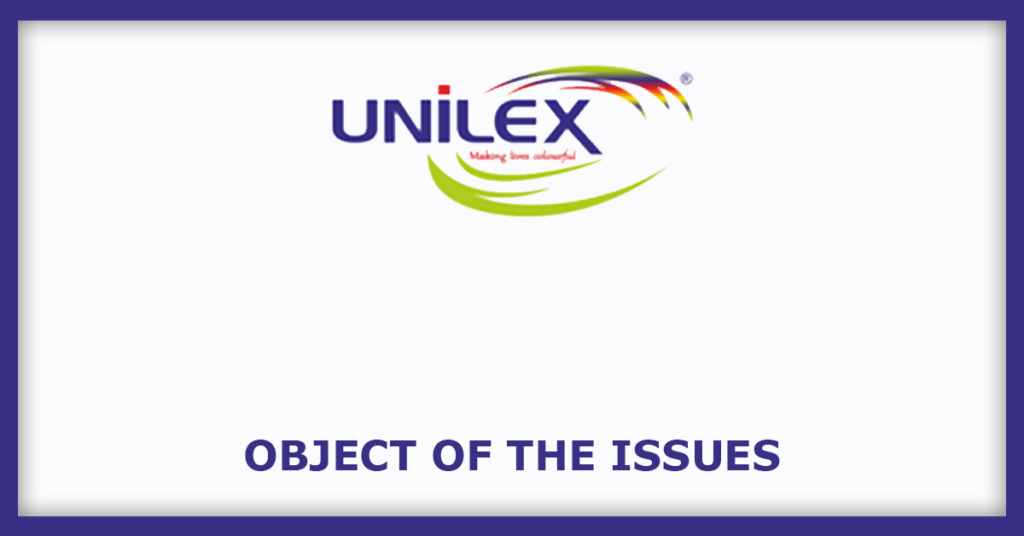 Unilex Colours and Chemicals IPO
Object of the Issues