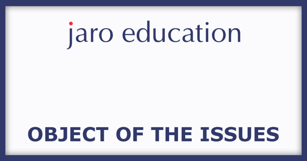 Jaro Institute of Technology Management & Research Limited IPO
Object 0f the Issues
