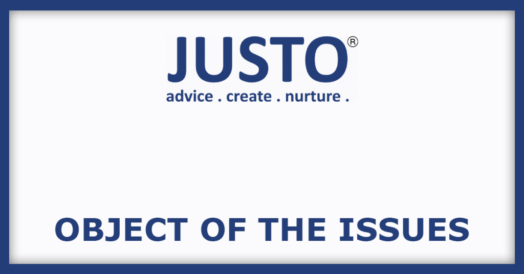 Justo Realfintech IPO
Object of the Issues