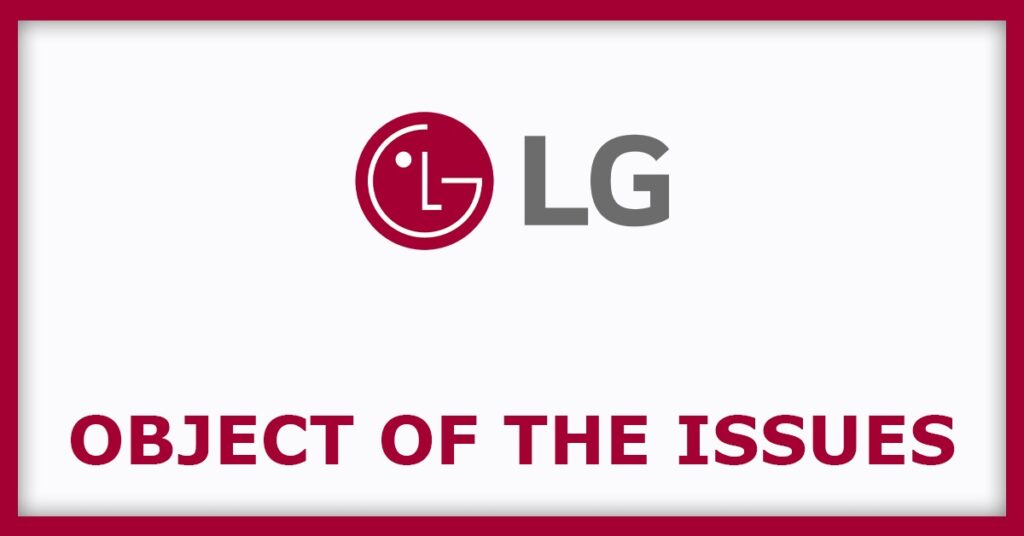 LG Electronics IPO
Object of the Issues