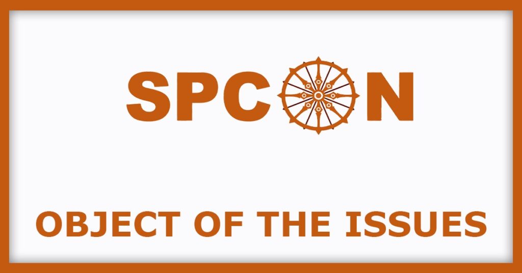 Srinibas Pradhan Constructions IPO
Object of the Issues