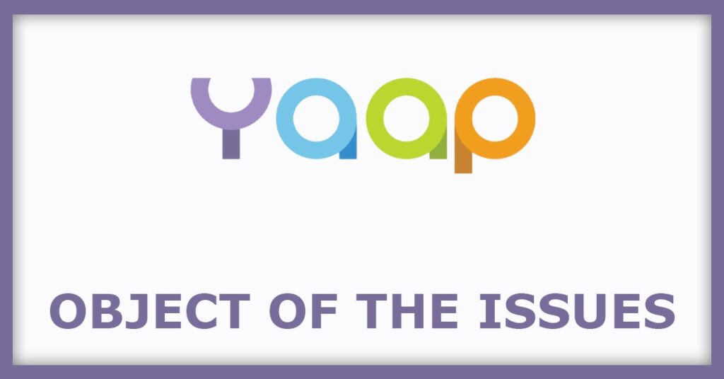 Yaap Digital IPO
Object of the Issues