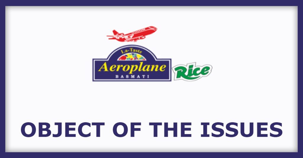 Amir Chand Jagdish Kumar IPO
Object of the Issues