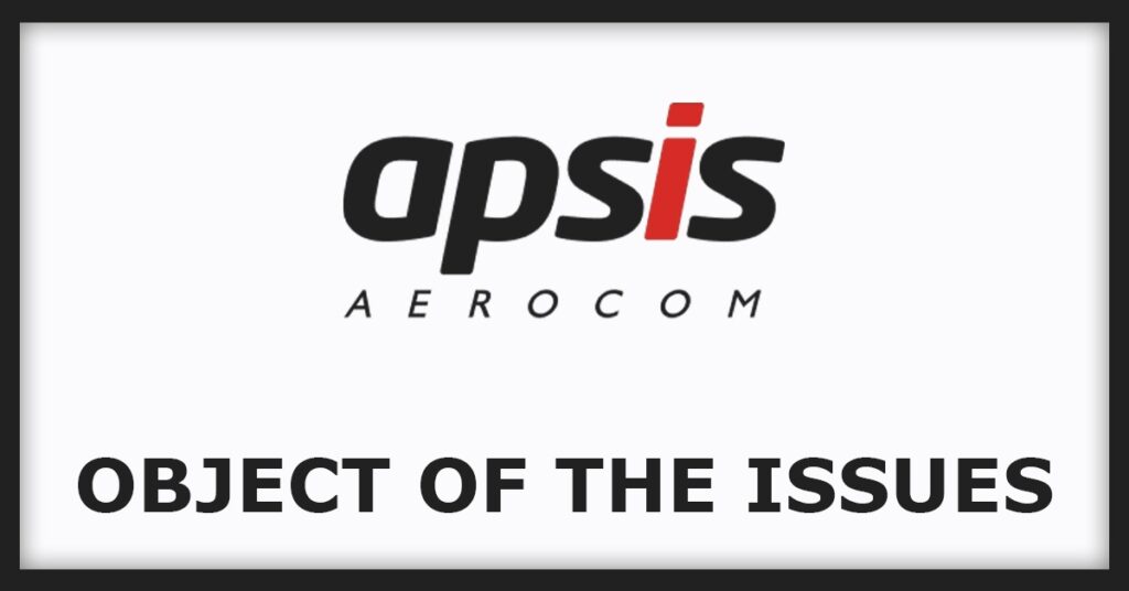 Apsis Aerocom IPO
Object of the Issues