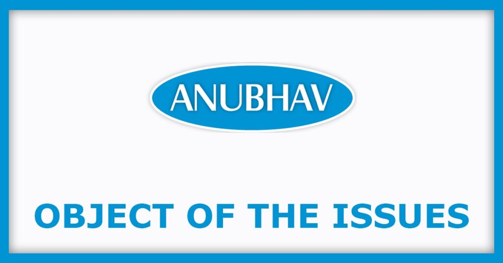 Anubhav Plast IPO
Object of the Issues