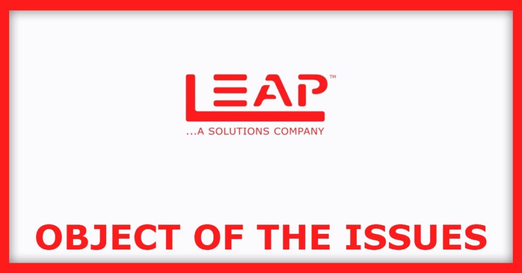 LEAP India IPO
Object of the Issues