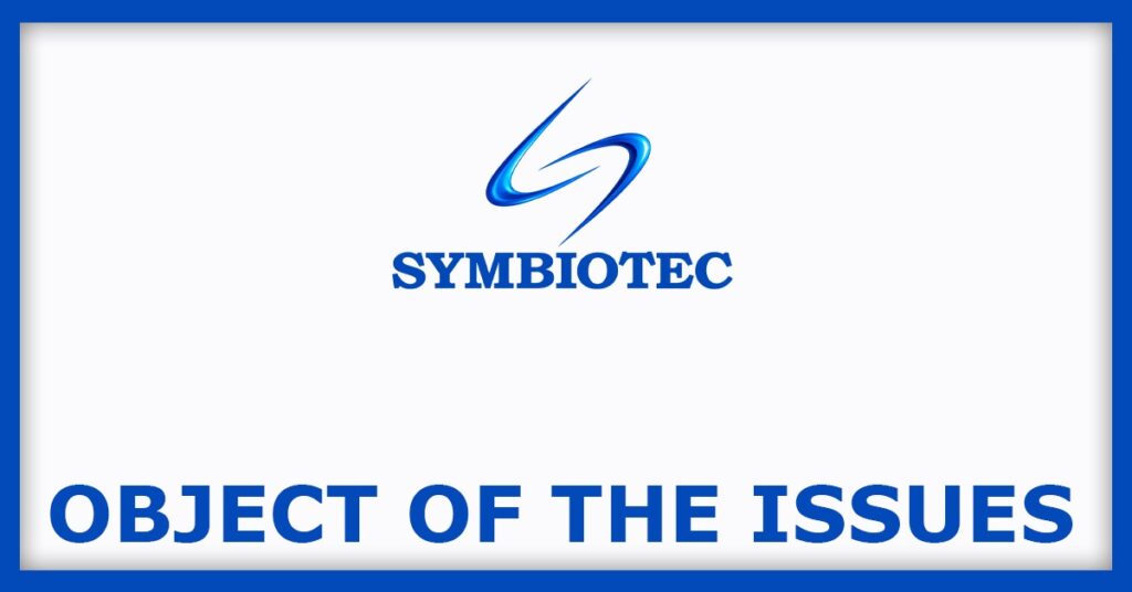 Symbiotec Pharmalab IPO
Object of the Issues