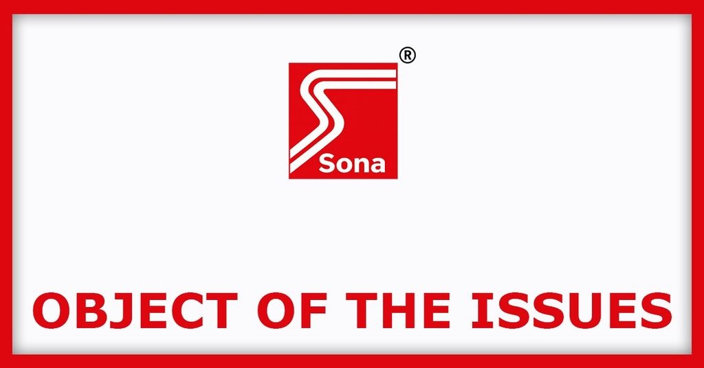 Sonaselection India IPO
Object of the Issues