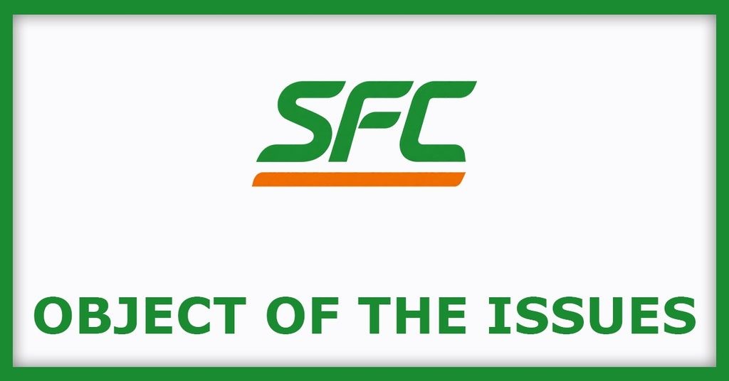 SFC Environmental Technologies IPO
Object of the Issues